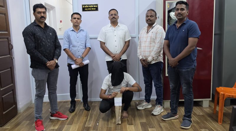 पुणे पोलीस विशेष पथकाची कौतुकास्पद कामगिरी ! आंदेकर टोळीशी संबंधित आरोपीला कोयत्यासह अटक