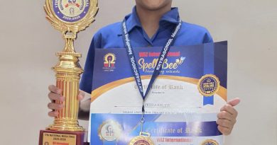 भवानी पेठ पोलीस लाईनमधील प्रिशा खुट्टेचे स्पेल बी स्पर्धेत राज्य व राष्ट्रीय स्तरावर घवघवीत यश