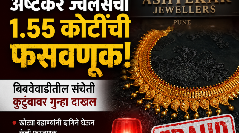 पुणे: अष्टेकर ज्वेलर्सची १.५५ कोटींची फसवणूक; बिबवेवाडीतील संचेती कुटुंबावर गुन्हा