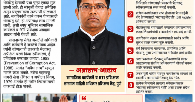 शासकीय कार्यालयात दिवाळीच्या भेटवस्तू स्वीकृतीवर बंदी आणा; RTI कार्यकर्त्याची मुख्य सचिवांकडे मागणी